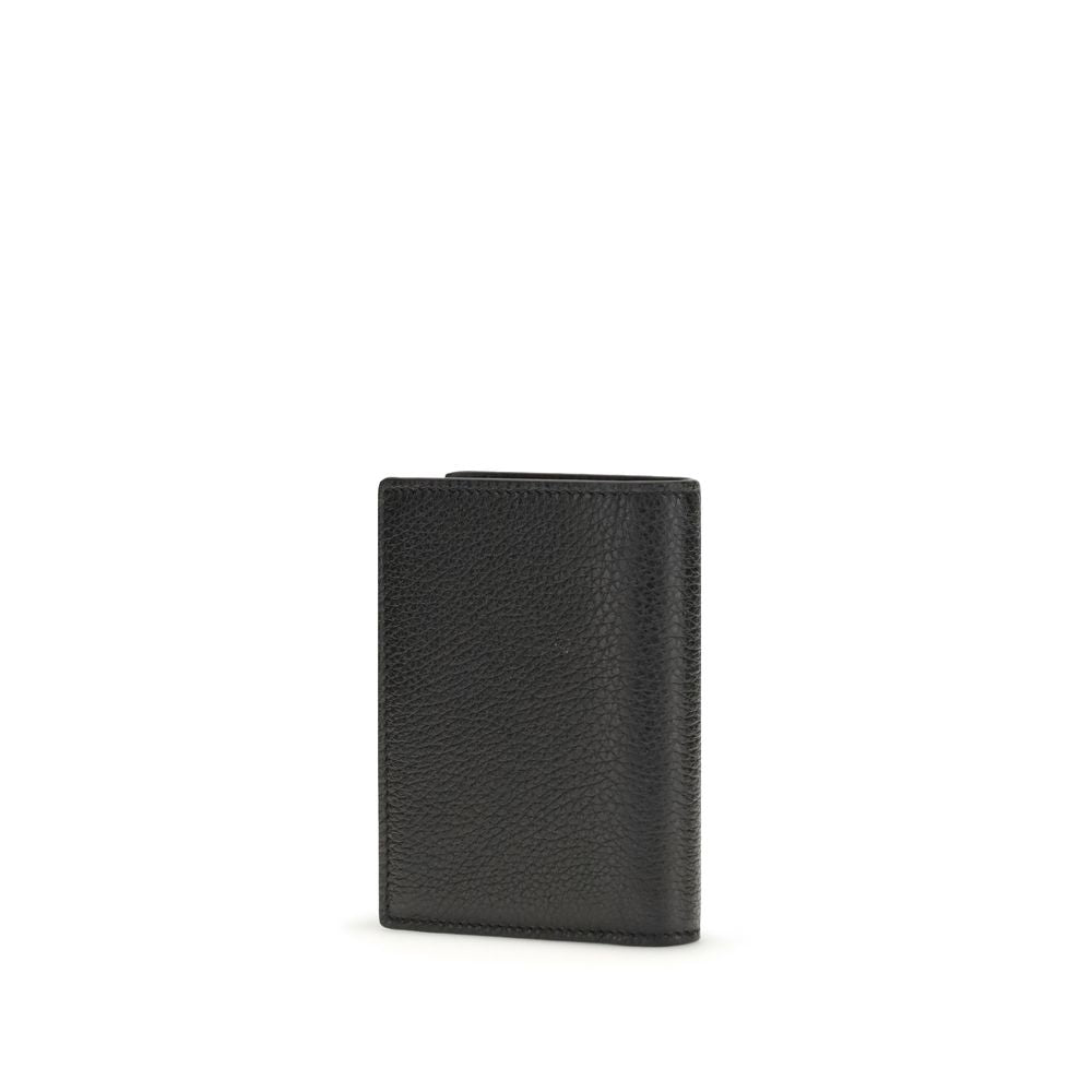 Givenchy Black Calfskin Card Holder (Garnet) with 6 Compartments