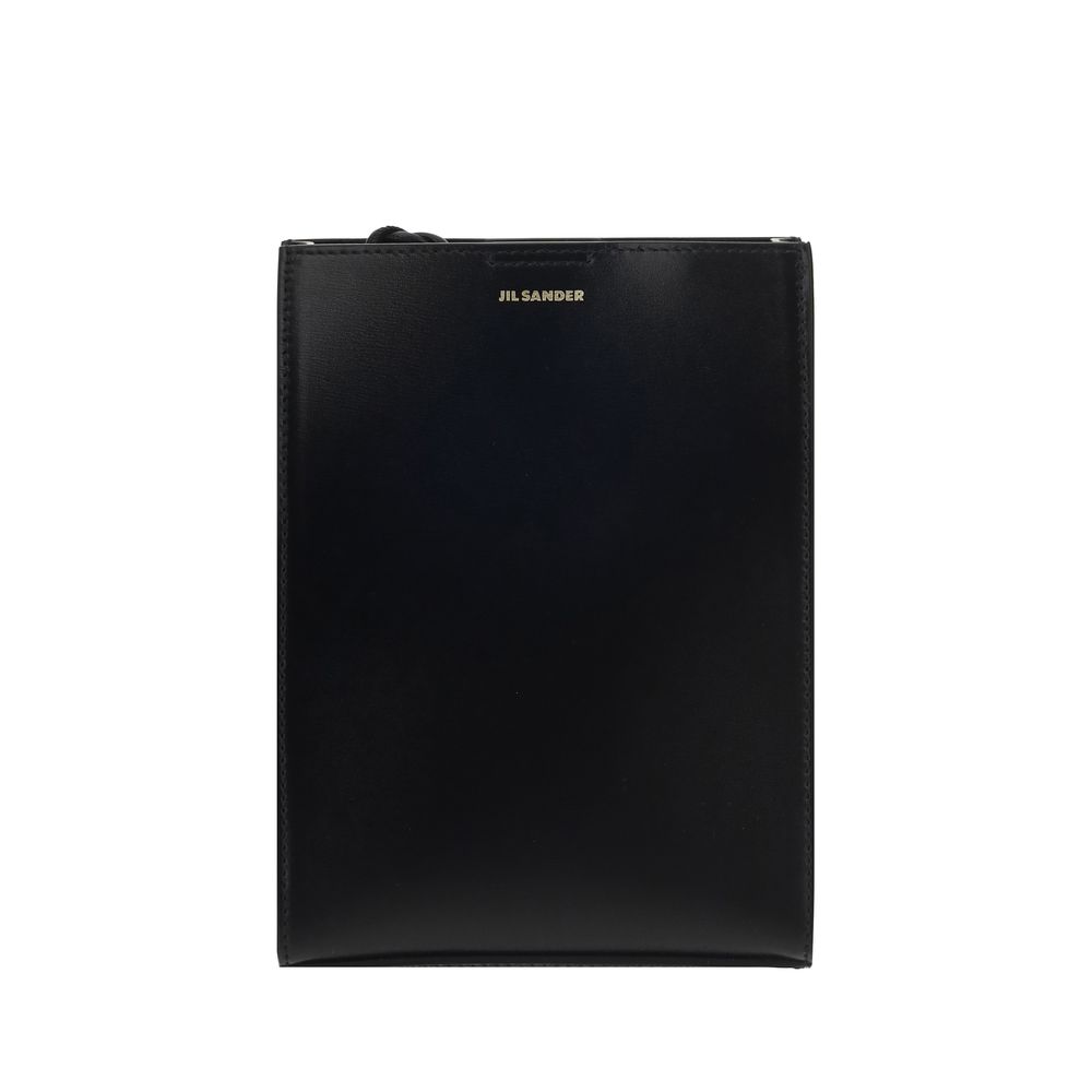 Jil Sander Tangle Black Calfskin Shoulder Bag