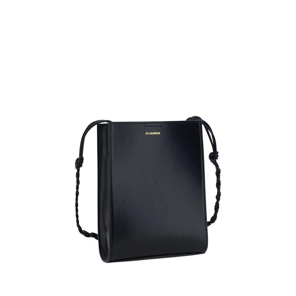 Jil Sander Tangle Black Calfskin Shoulder Bag