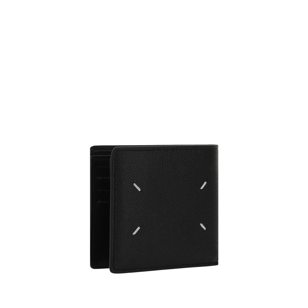Maison Margiela Black Grained Calfskin Bi-Fold Wallet
