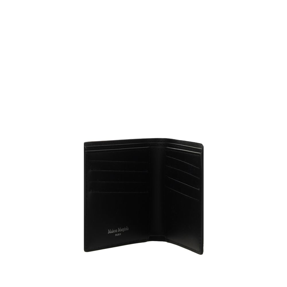 Maison Margiela Black Grained Calfskin Bi-Fold Wallet