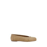 Maison Margiela Tabi Ballerinas in Beige Nappa Lambskin