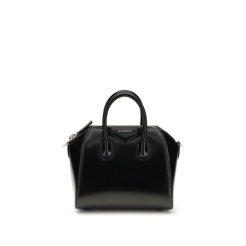 Givenchy Antigona Mini Box Handbag in Black Calfskin