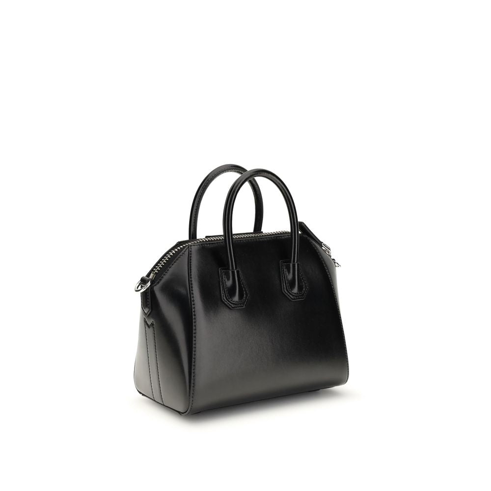 Givenchy Antigona Mini Box Handbag in Black Calfskin