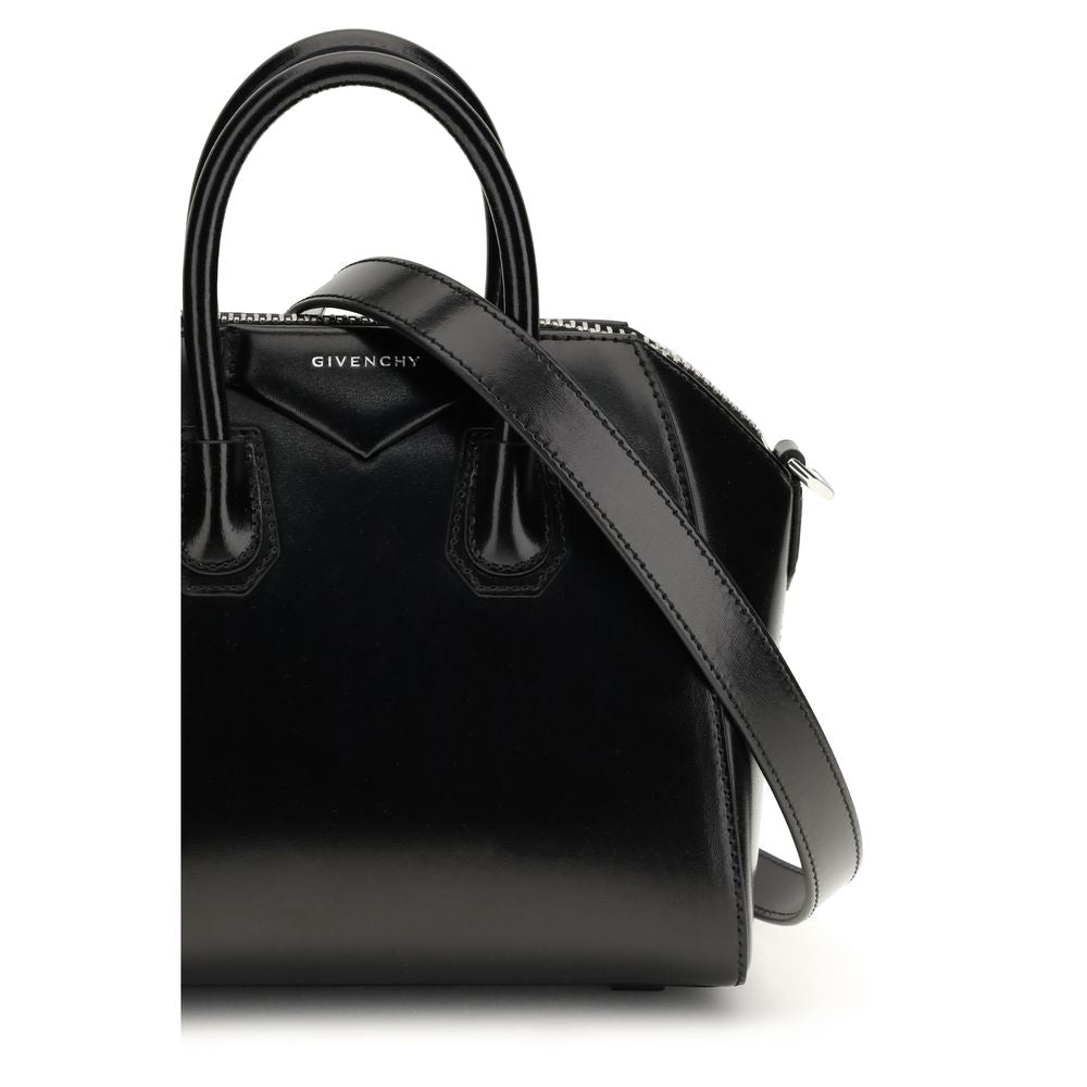 Givenchy Antigona Mini Box Handbag in Black Calfskin