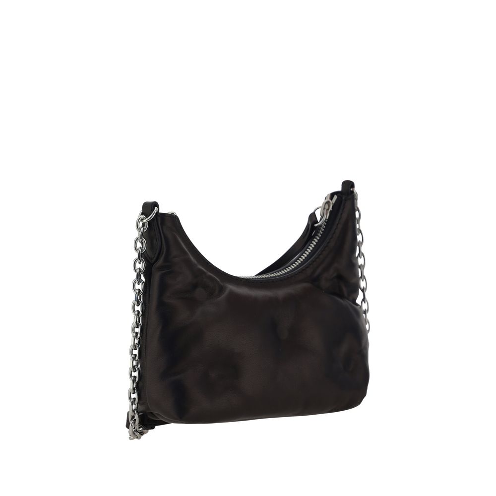 Maison Margiela Glam Slam Hobo Bag in Black Nappa Lambskin