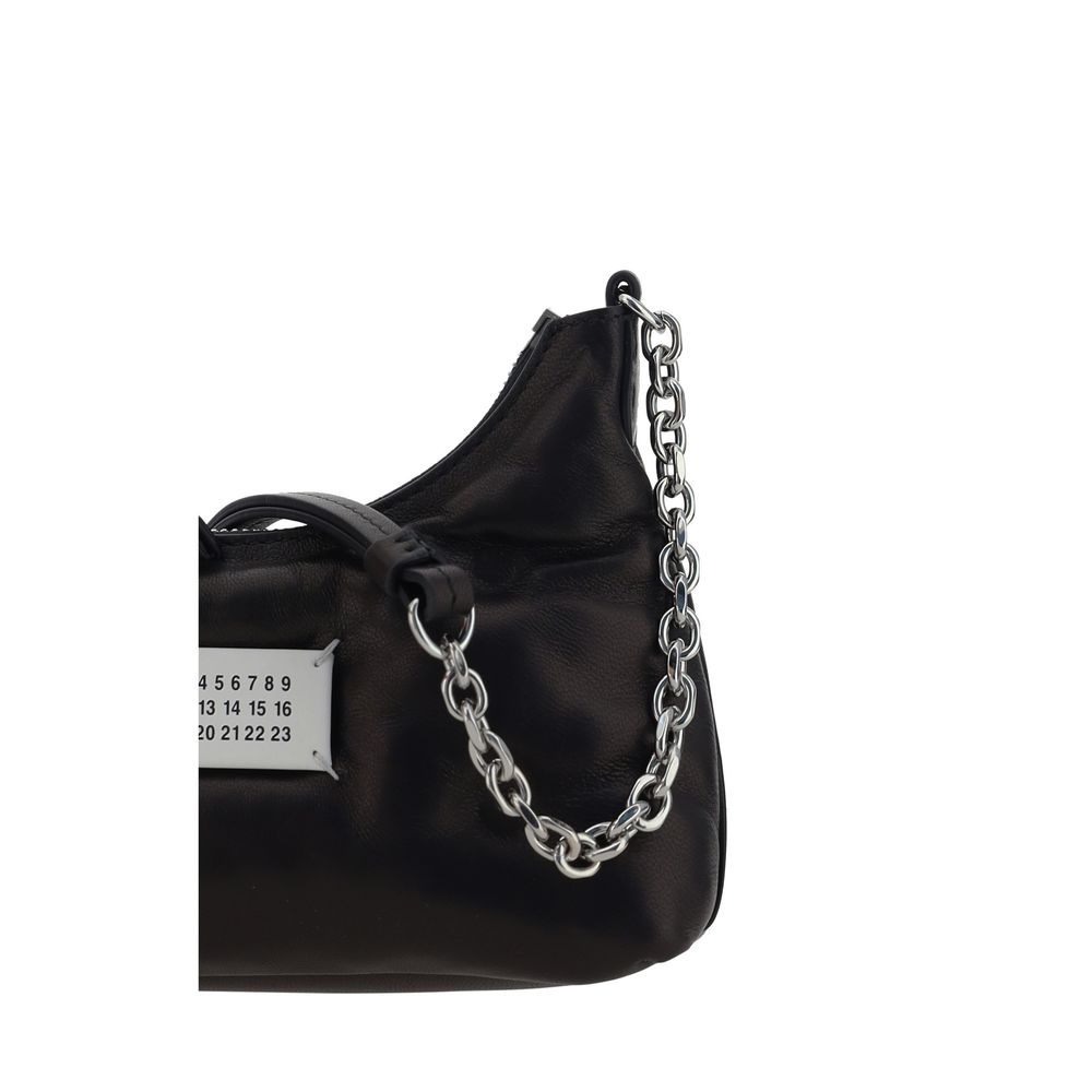 Maison Margiela Glam Slam Hobo Bag in Black Nappa Lambskin
