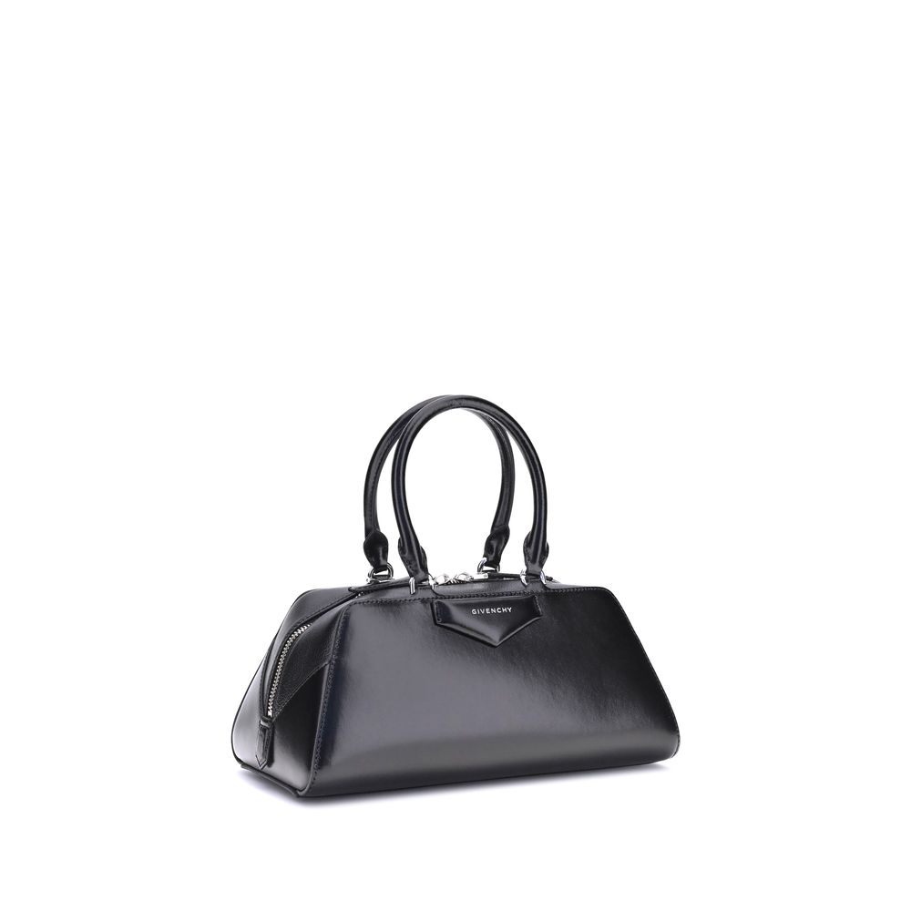 Givenchy Antigona East-West Small Handbag in Black Calfskin
