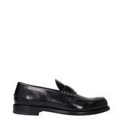 Mocassini Givenchy Slip-On Neri in Pelle con Logo Frontale e Punta Tonda