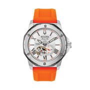 Bulova 98A226 Curv Chronograph Steel Blue Watch