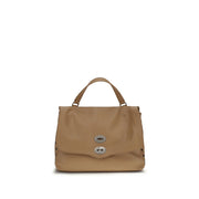 Zanellato Brown Calf Leather Bos Taurus Shoulder Bag
