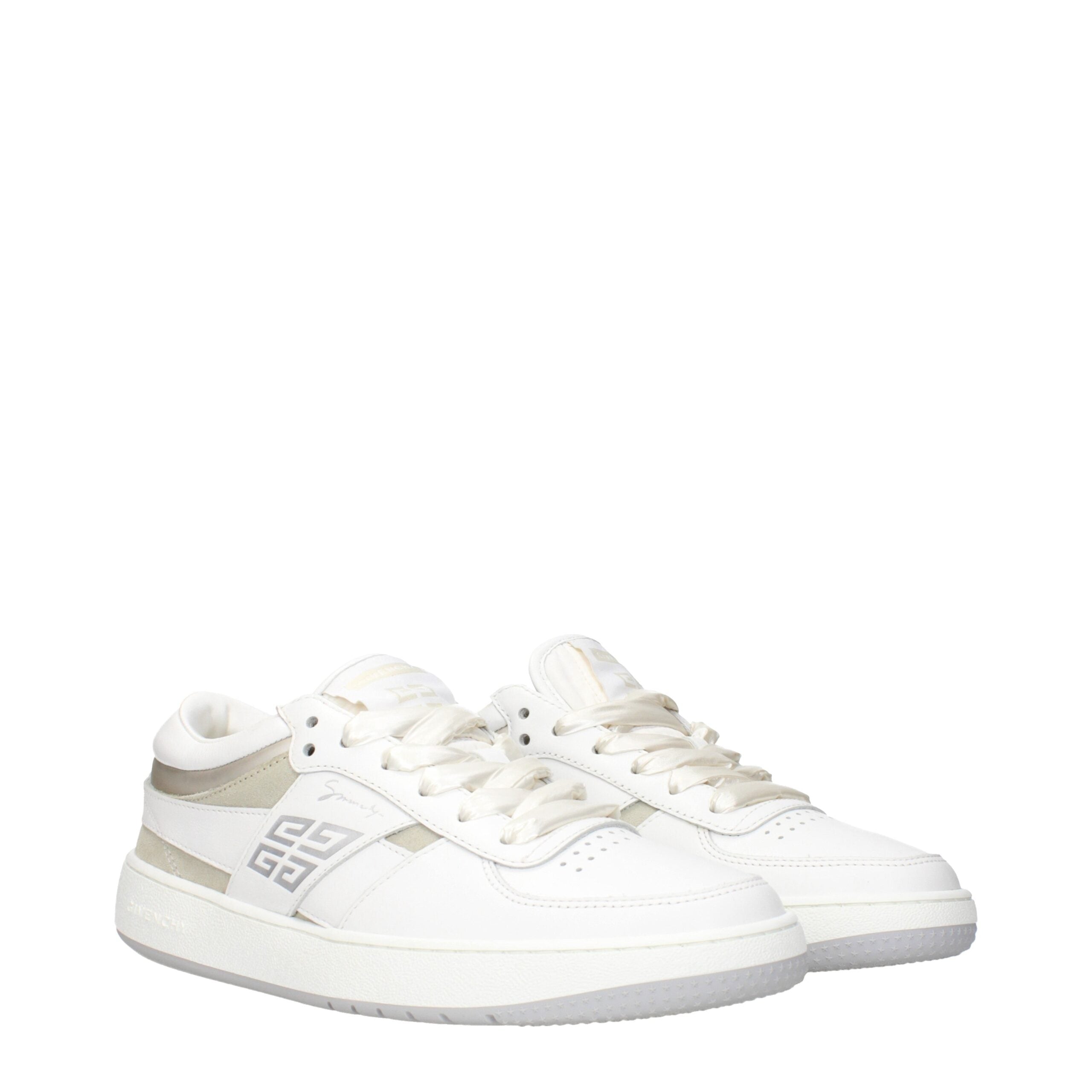 Givenchy Low-Top Sneakers in White Leather with Logo Details