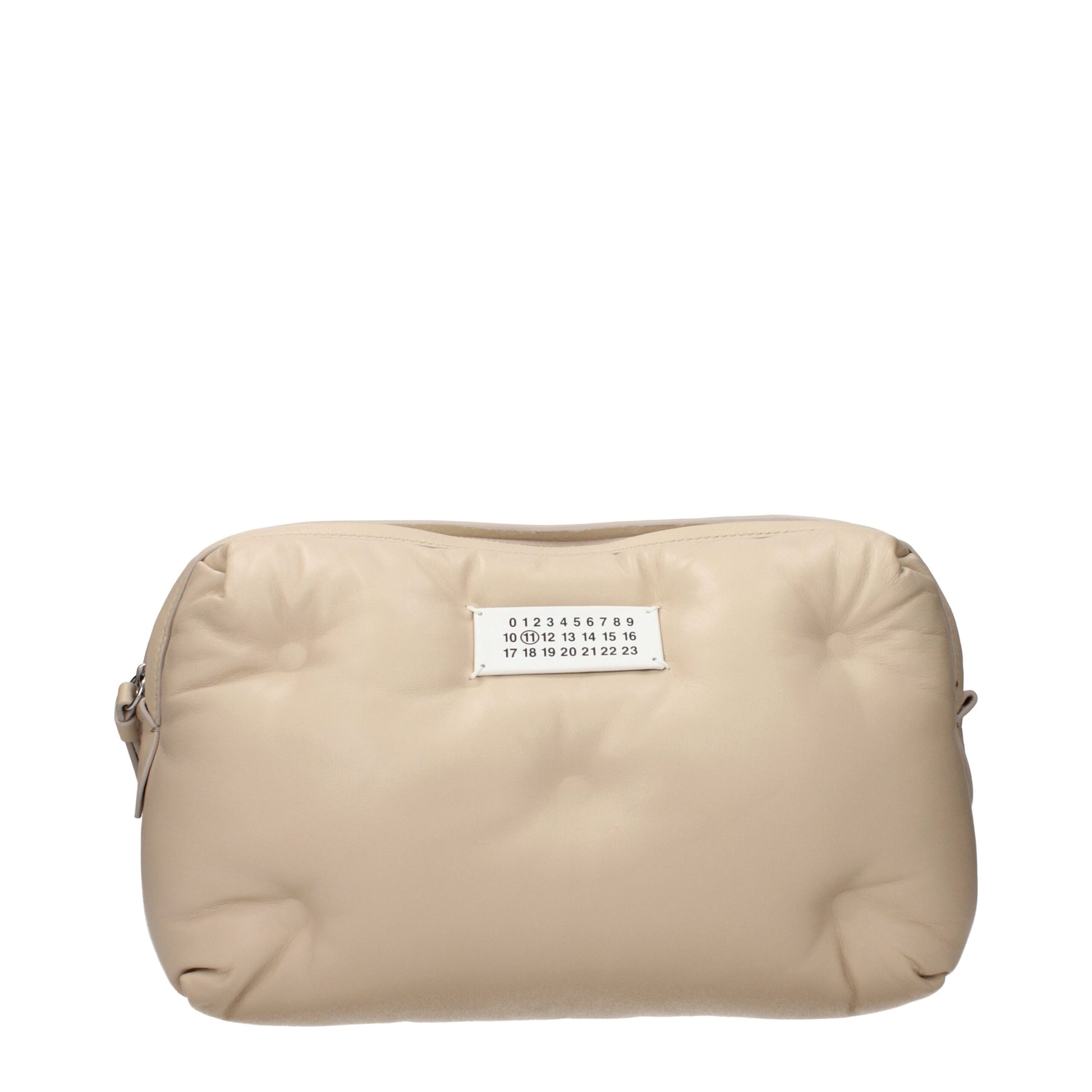 Maison Margiela Clutch in Pelle Beige con Tracolla