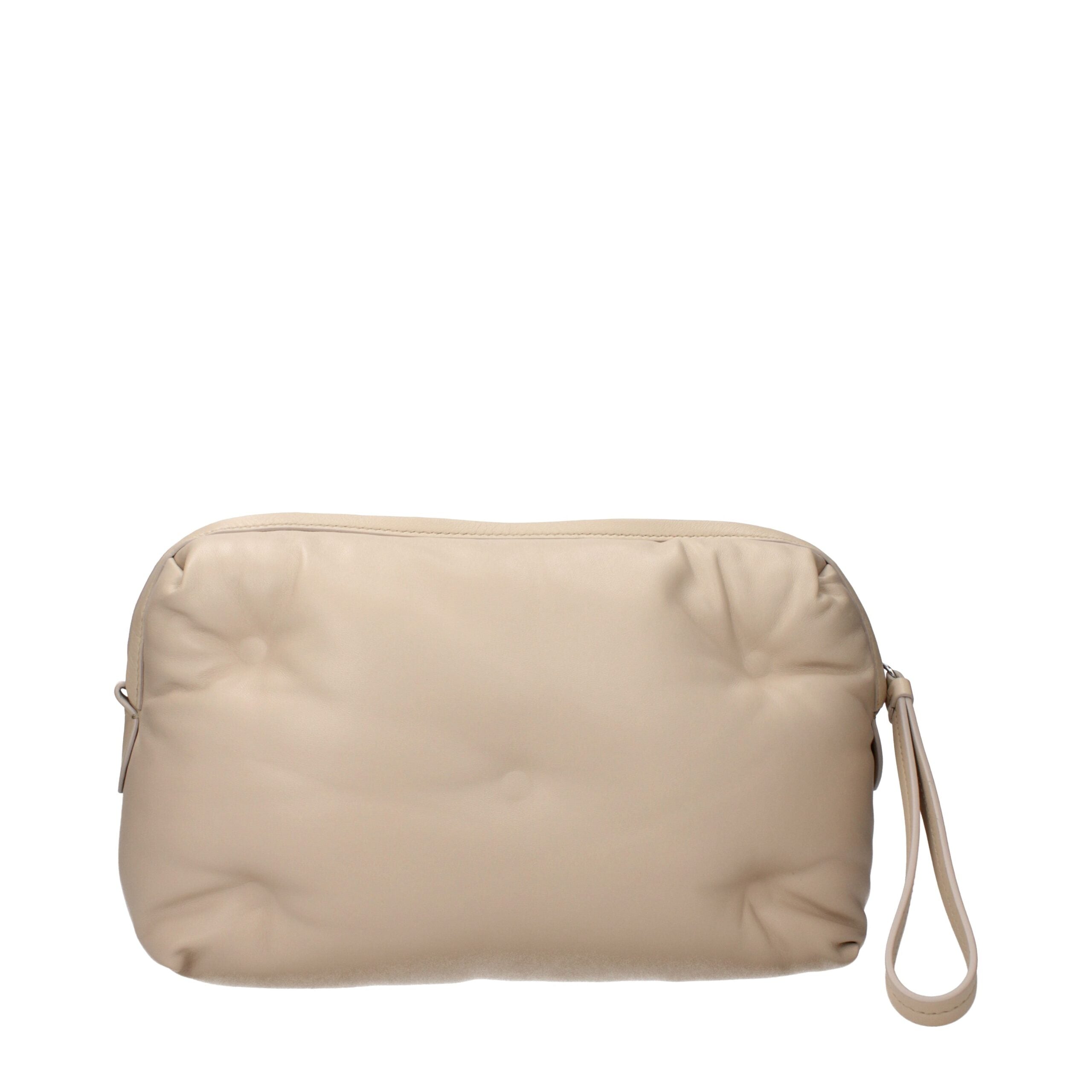 Maison Margiela Clutch in Pelle Beige con Tracolla