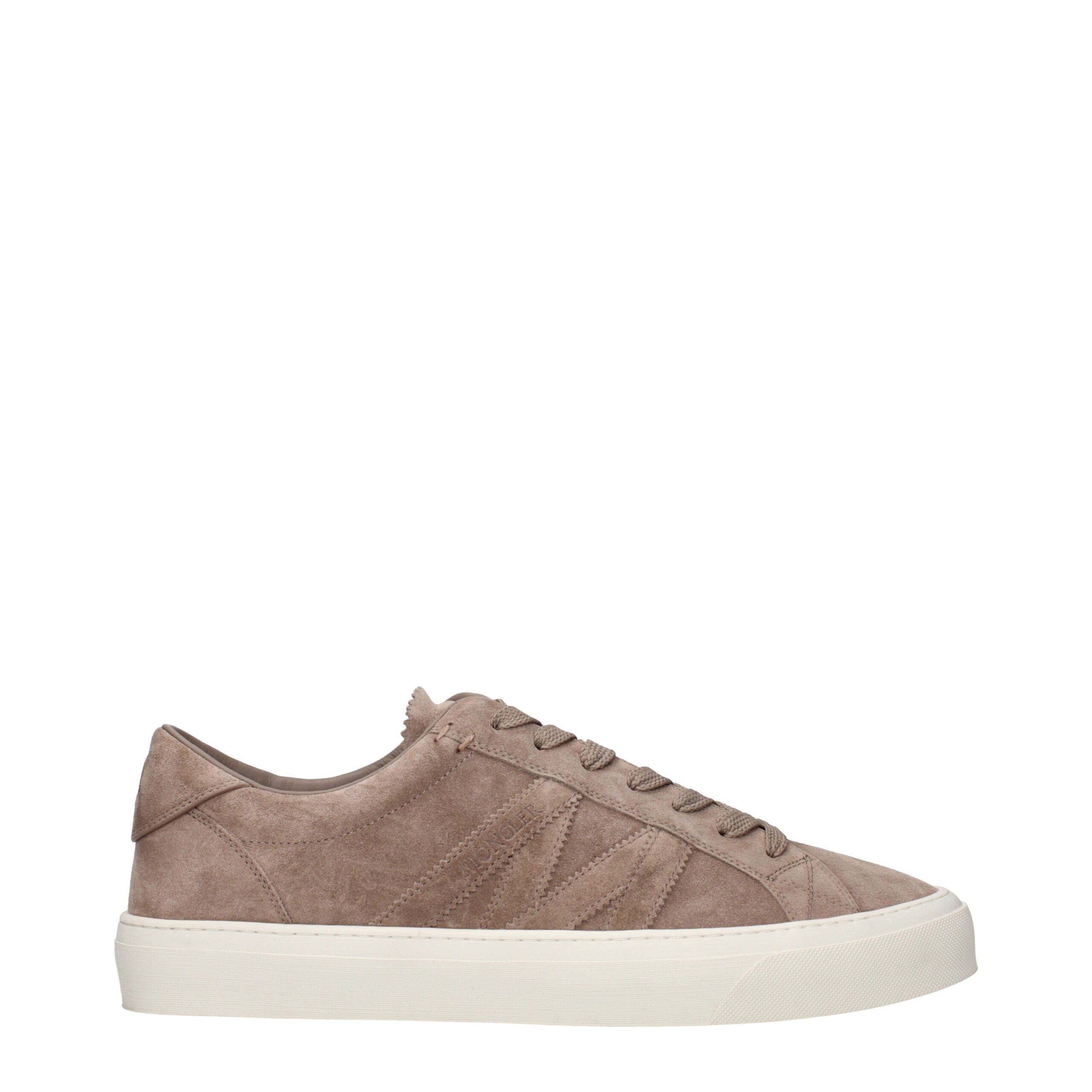 Moncler Monaco Sneakers in Dark Brown Suede