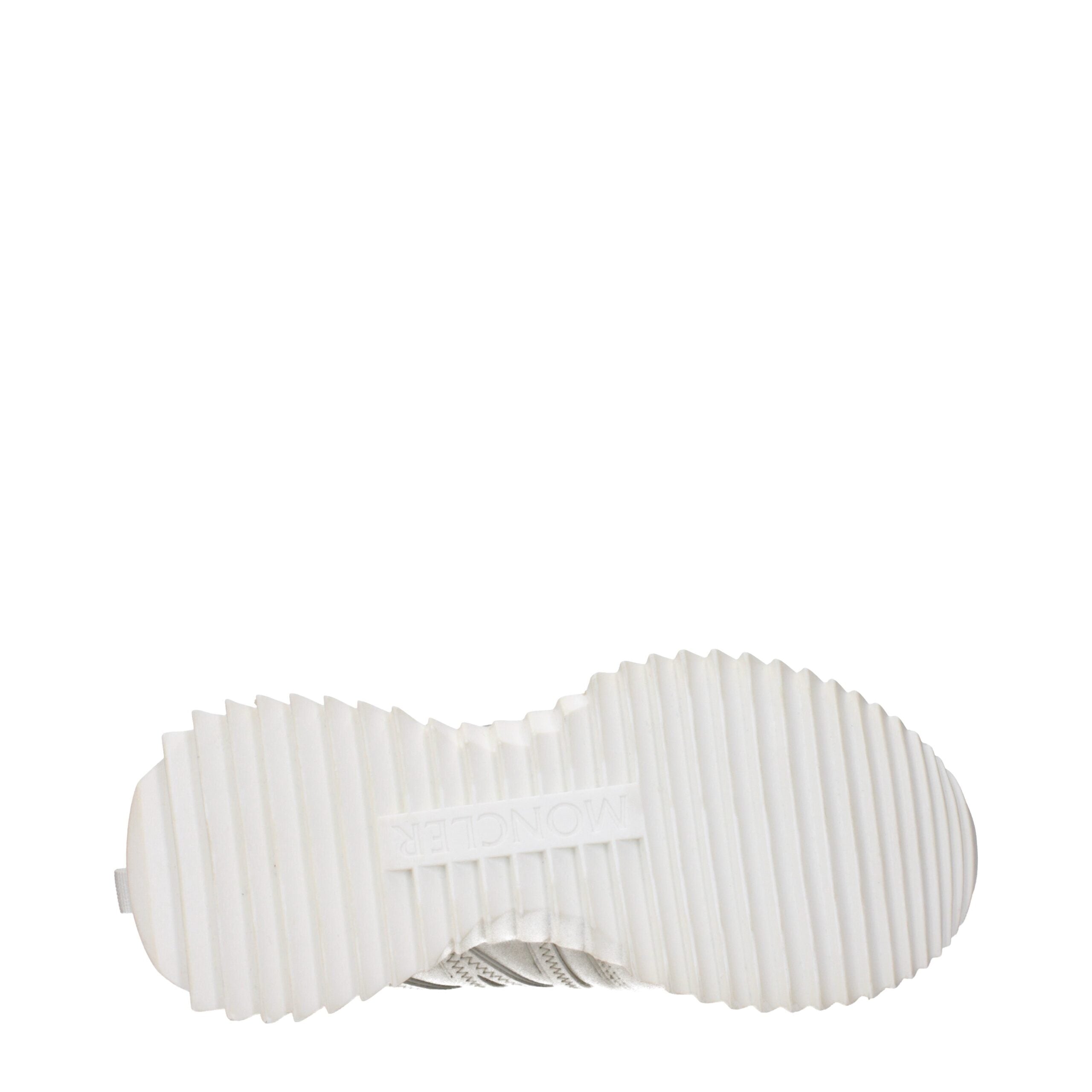 Moncler Low Top Sneakers in Beige Leather and Suede