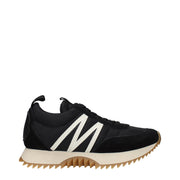 Moncler Pacey Low Top Sneakers in Black Fabric