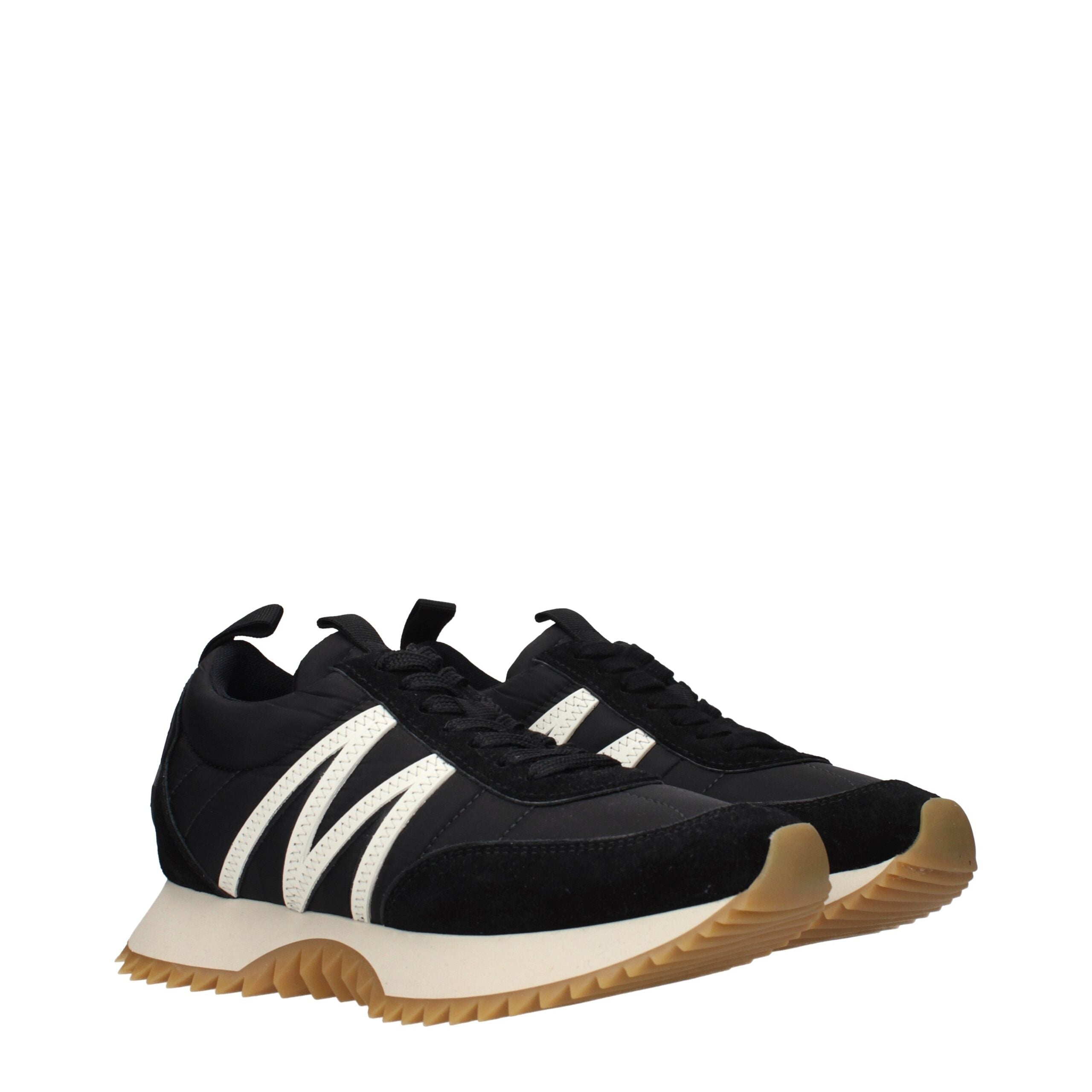 Moncler Pacey Low Top Sneakers in Black Fabric