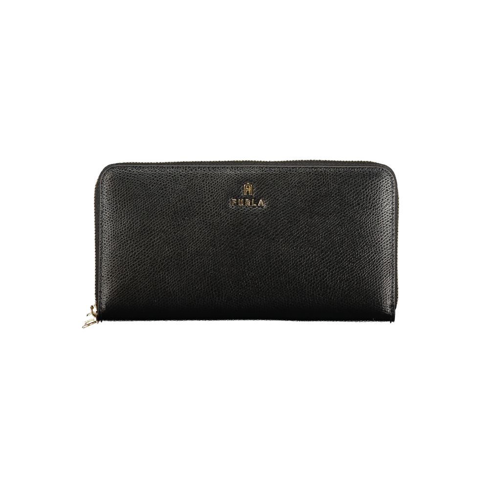 Furla Black Leather Women Wallet