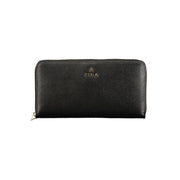 Furla Black Leather Women Wallet