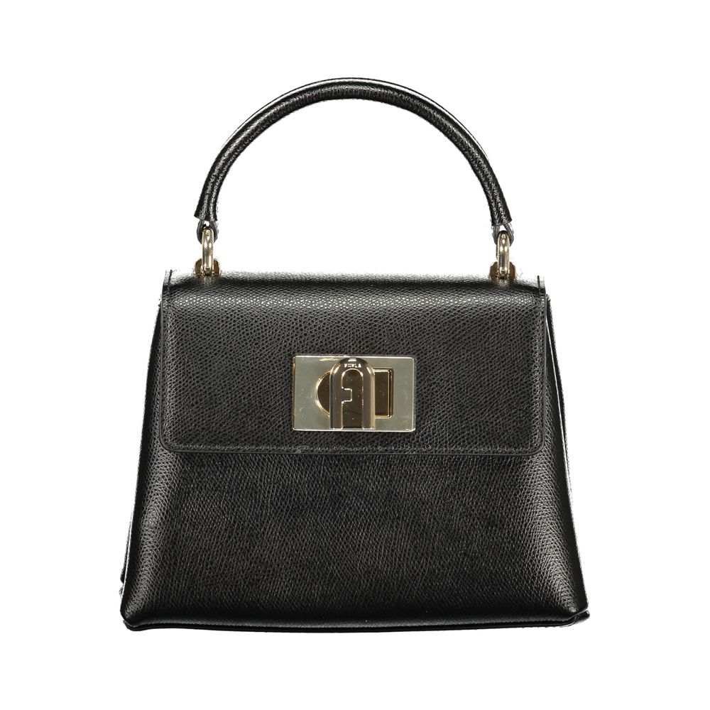 Furla Black Leather Woman Handbag