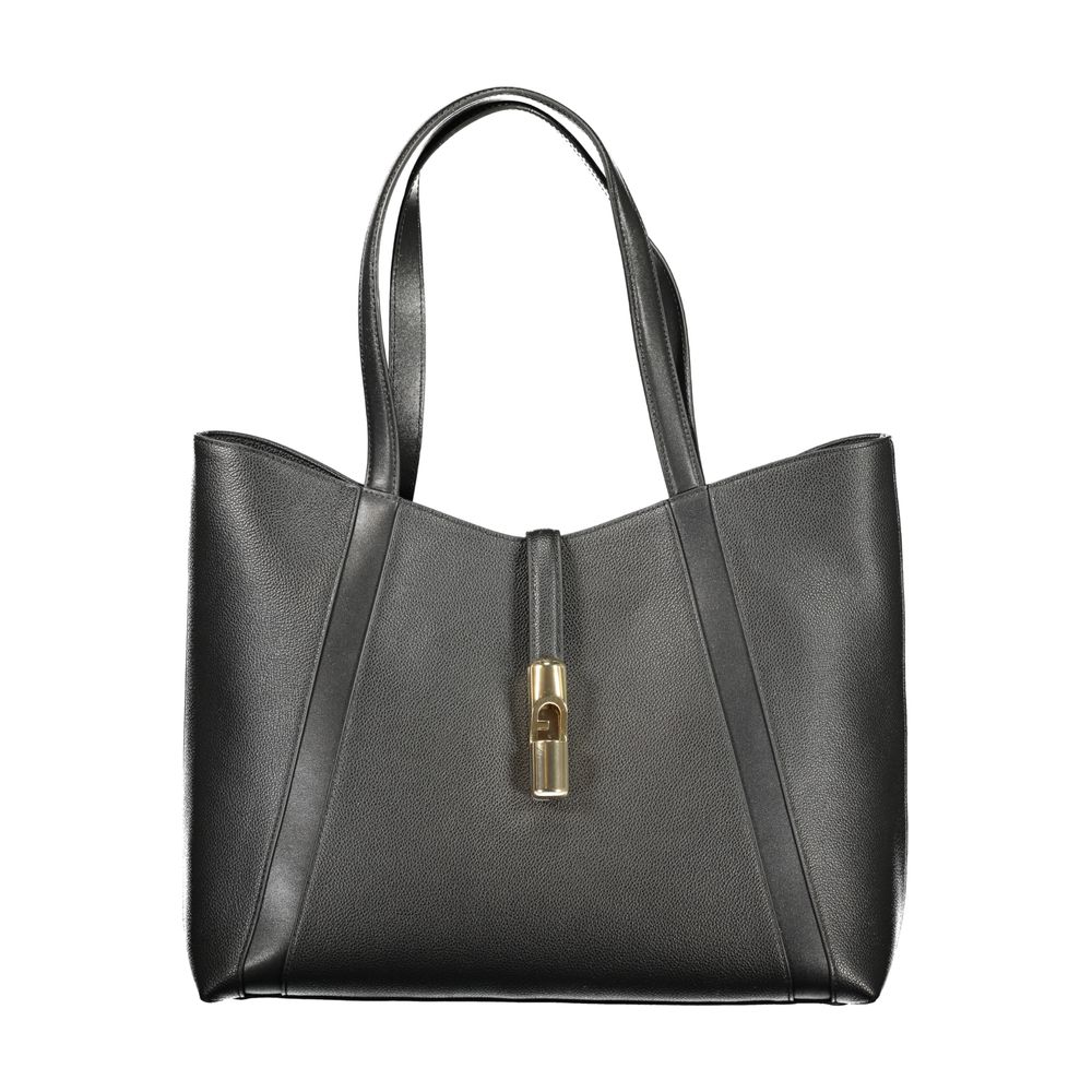Furla Black Leather Women Handbag