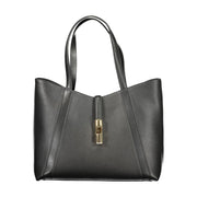 Furla Black Leather Women Handbag