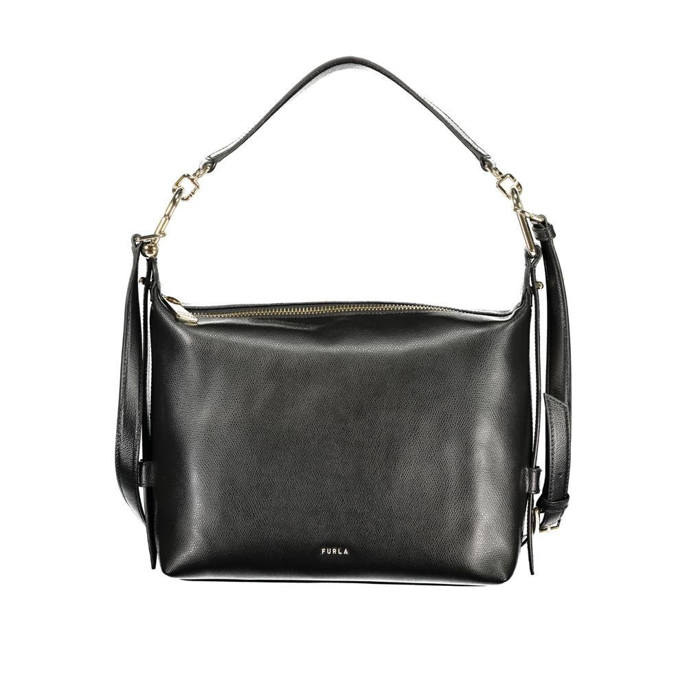 Furla Black Leather Women Handbag
