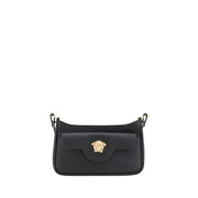Versace Black Calf Leather Bos Taurus Shoulder Bag