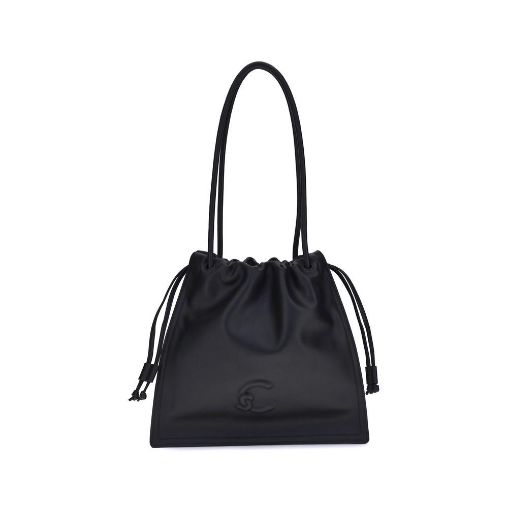 Coccinelle Dulse Medium Handbag in Smooth Black Leather