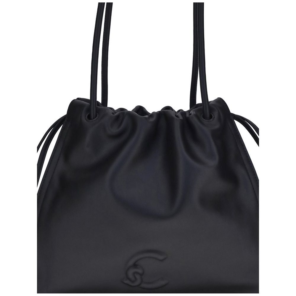 Coccinelle Dulse Medium Handbag in Smooth Black Leather
