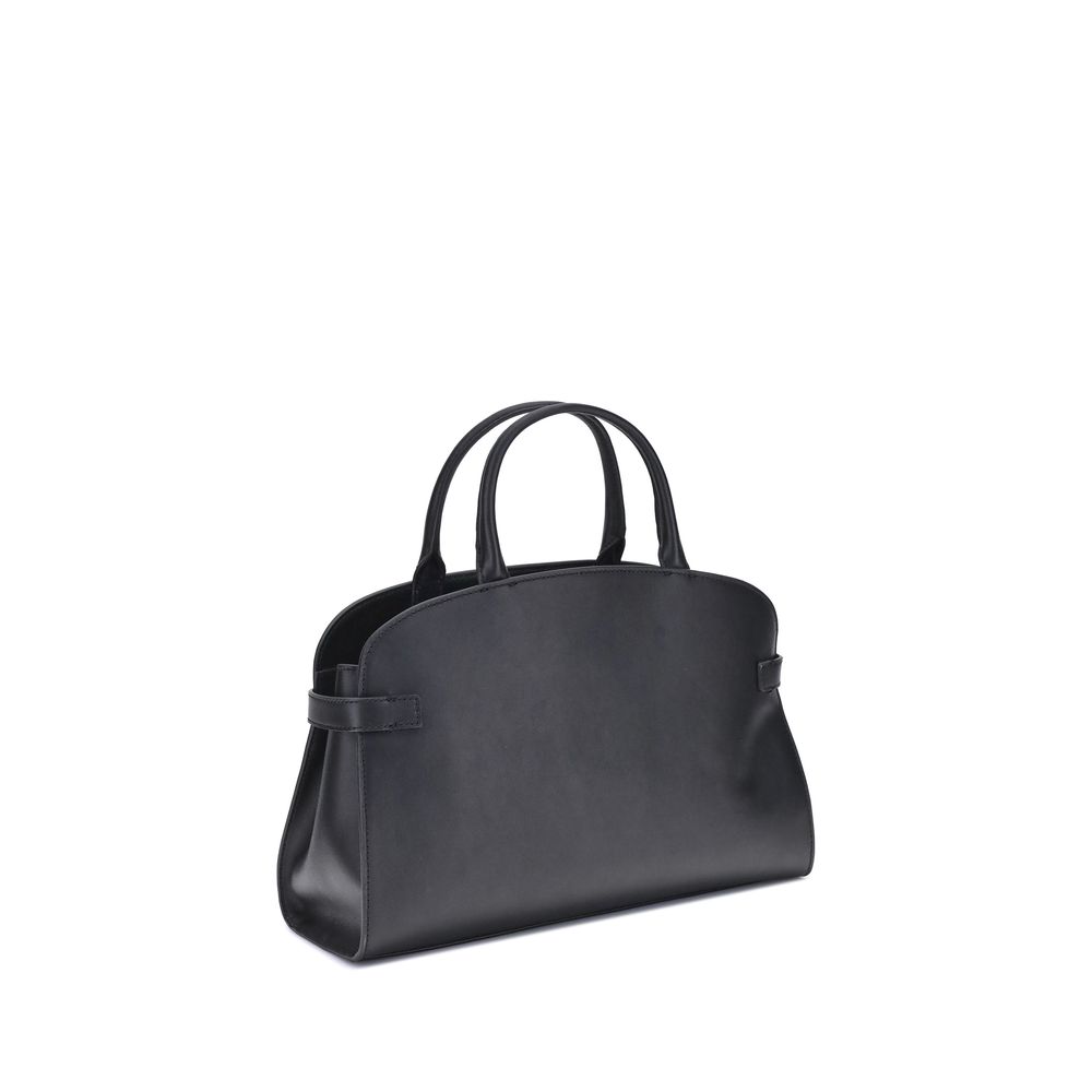 Coccinelle Sabine Medium Handbag in Smooth Black Leather