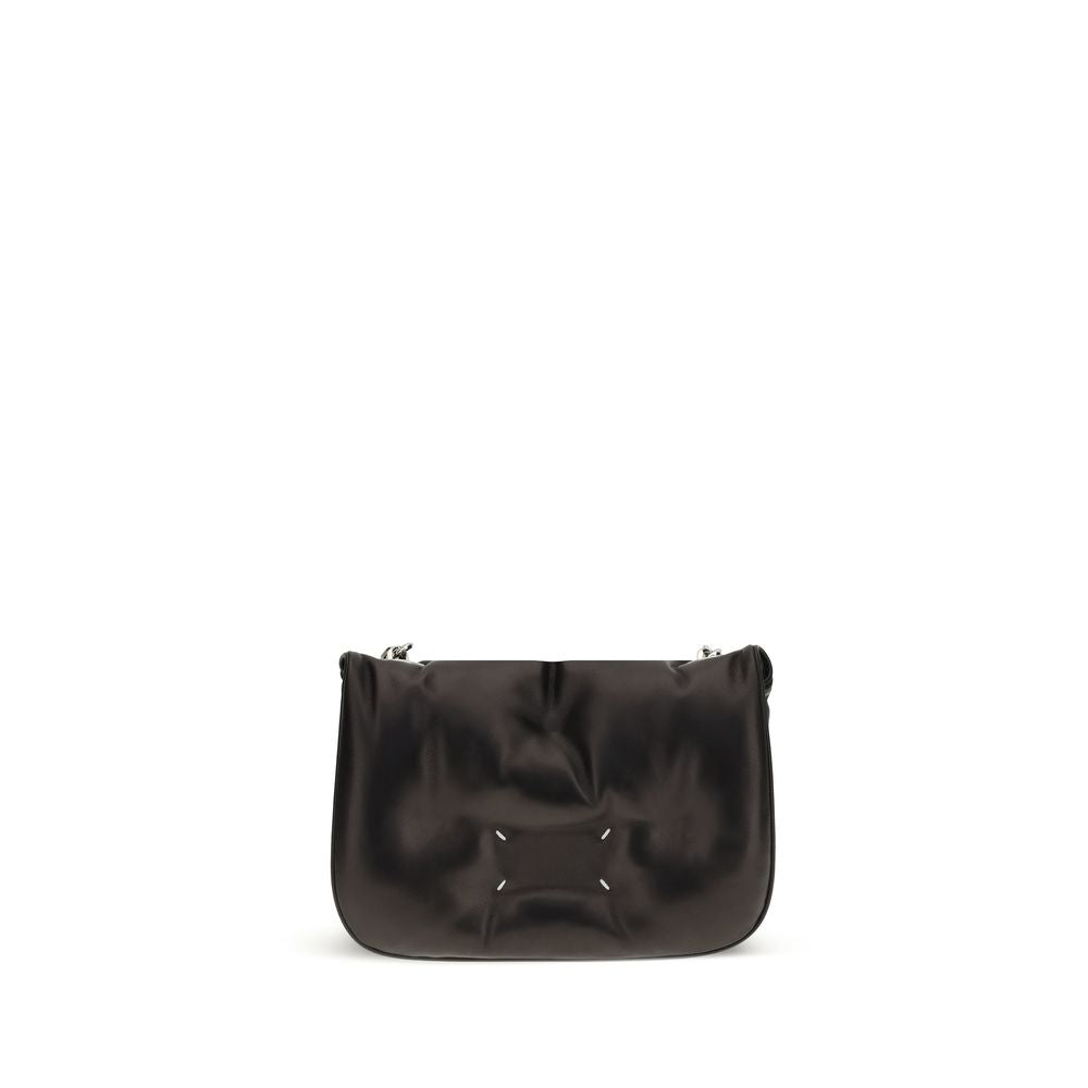 Maison Margiela Glam Slam Flap Small Bag in Black Nappa Lambskin