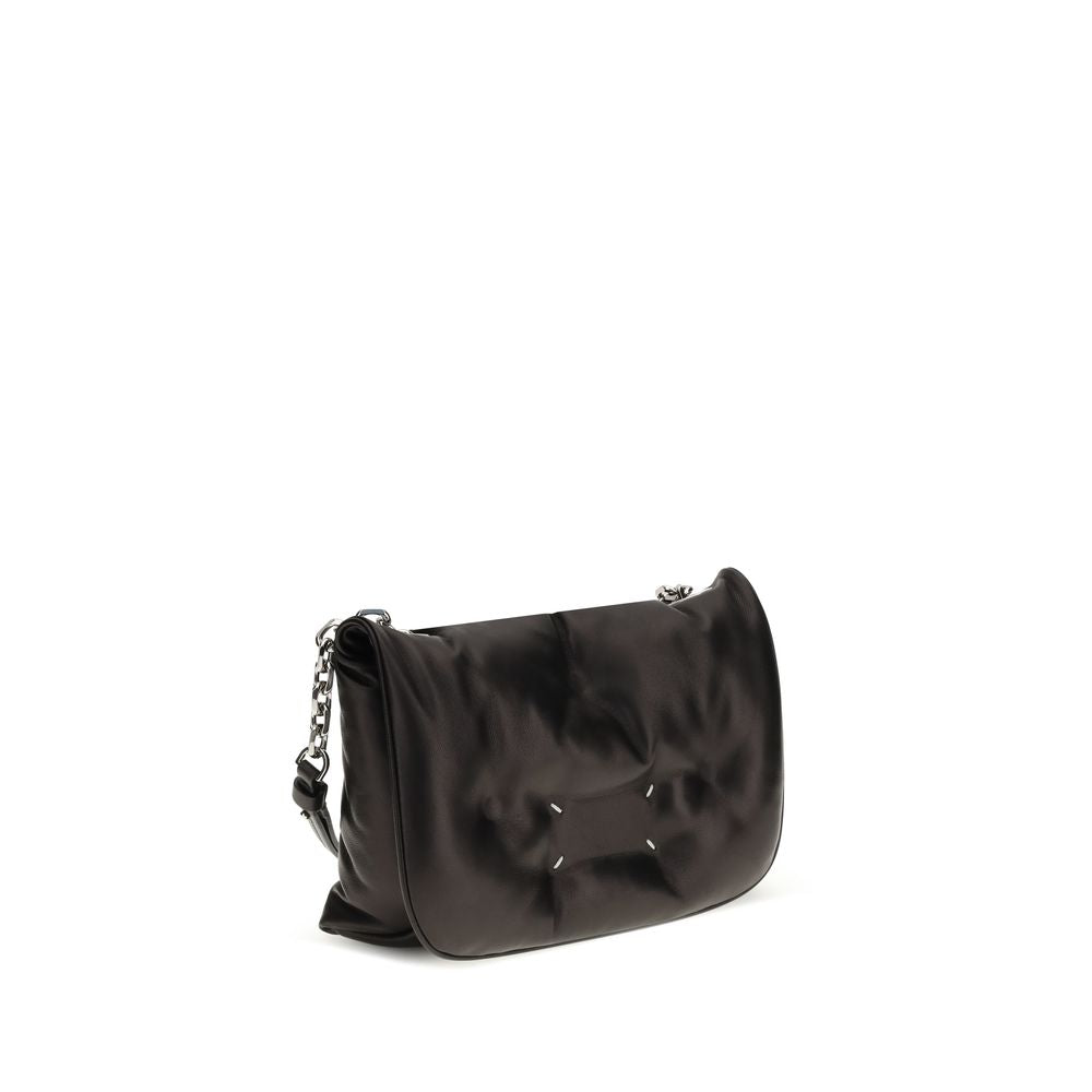 Maison Margiela Glam Slam Flap Small Bag in Black Nappa Lambskin