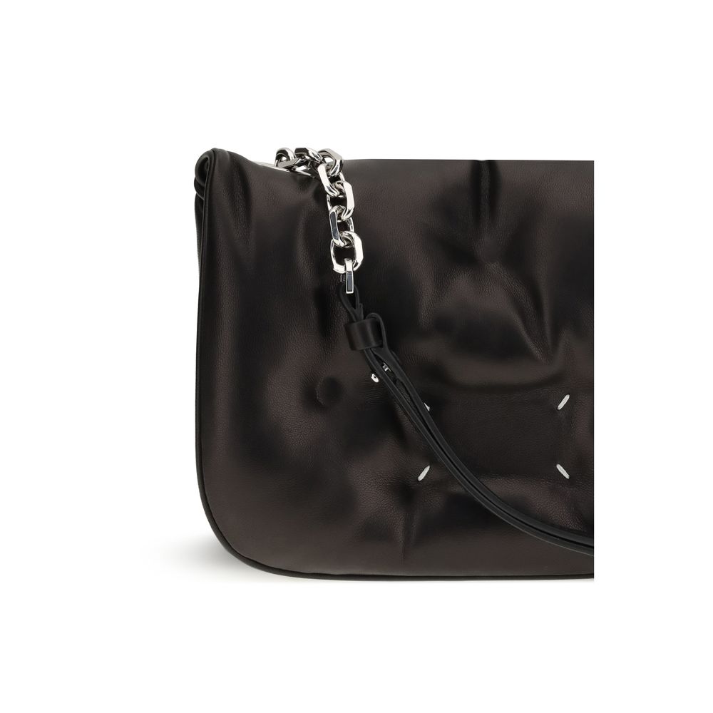 Maison Margiela Glam Slam Flap Small Bag in Black Nappa Lambskin