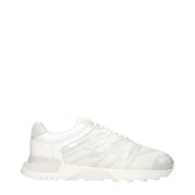 Maison Margiela Men's White Fabric Sneakers with Logo