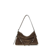 Givenchy Voyou Mini Brown Suede Shoulder Bag