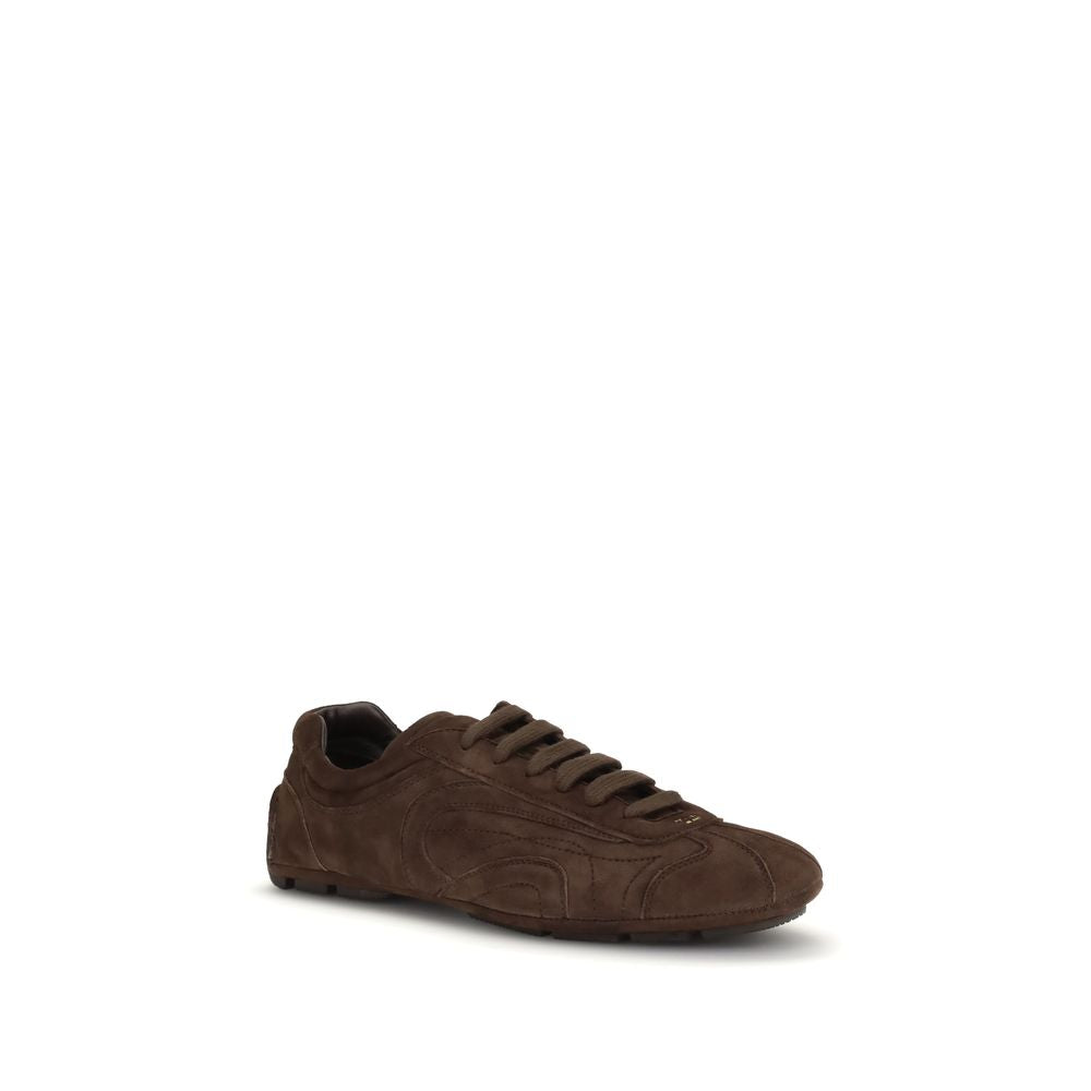 Sneakers Uomo Prada Monte Carlo Re-Edition in Suede Marrone