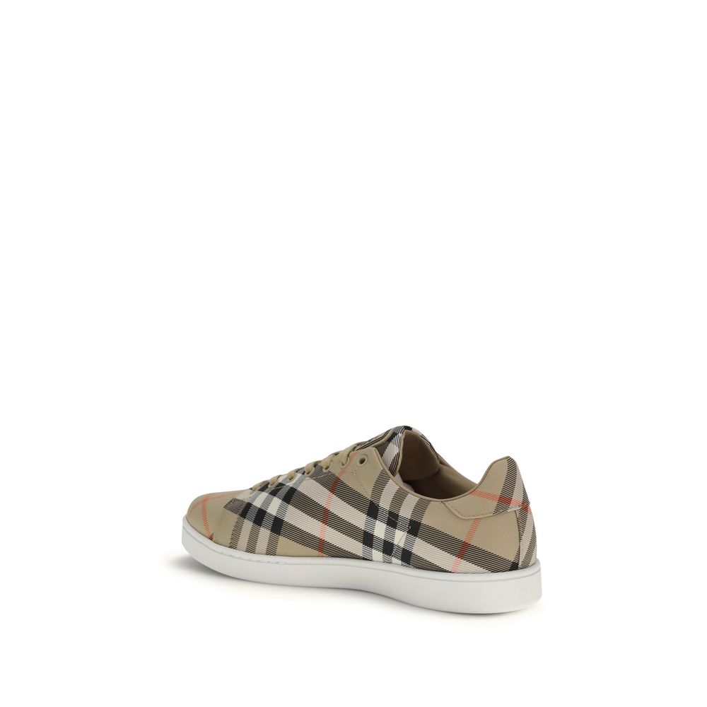 Burberry Sneakers Set Check Low Top Men in Multicolored Nylon Blend