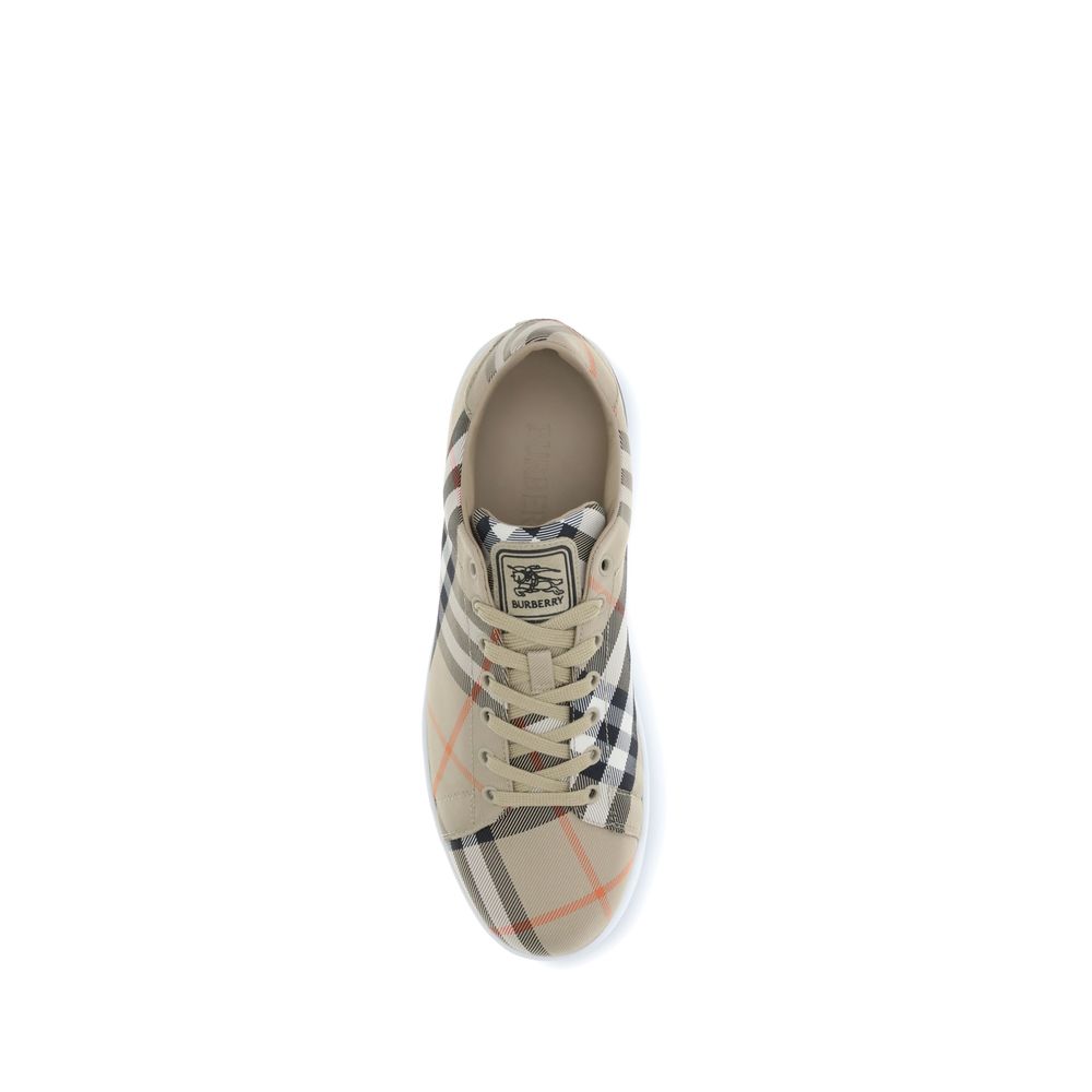 Burberry Sneakers Set Check Low Top Men in Multicolored Nylon Blend