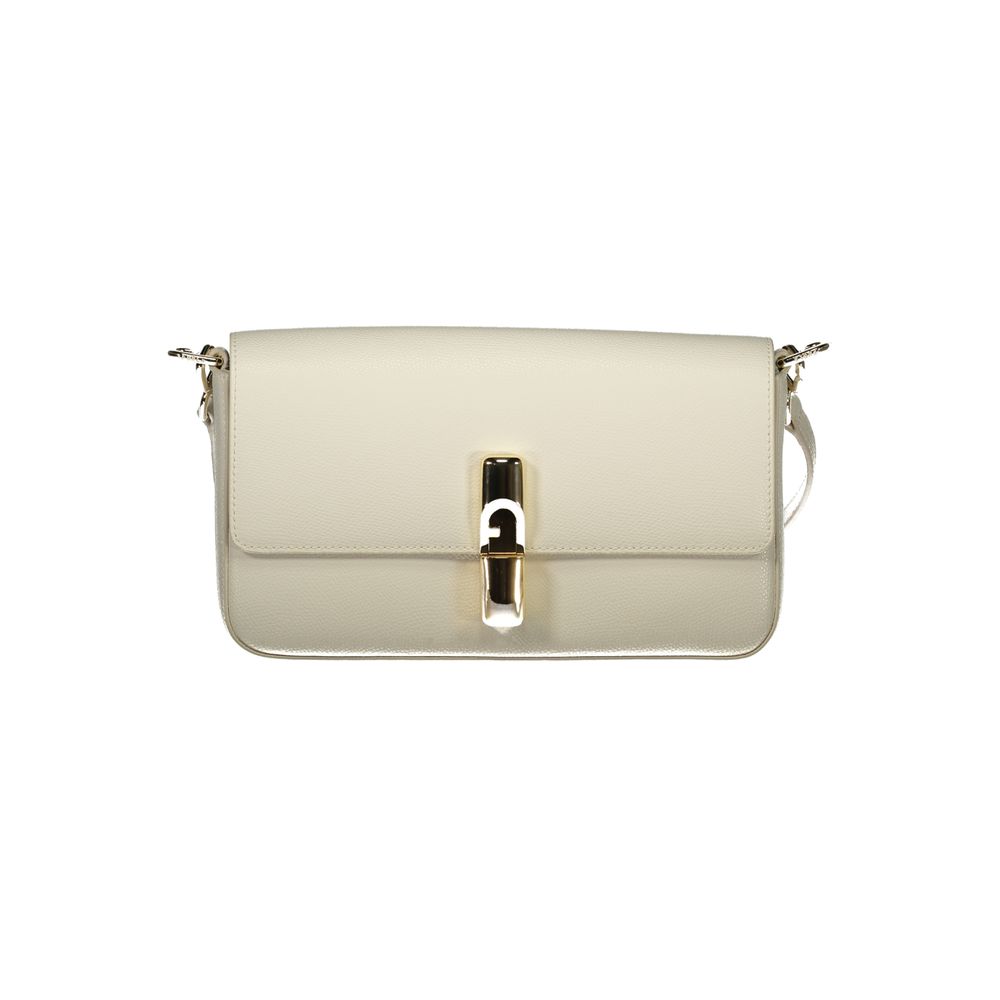 Furla White Leather Women Handbag