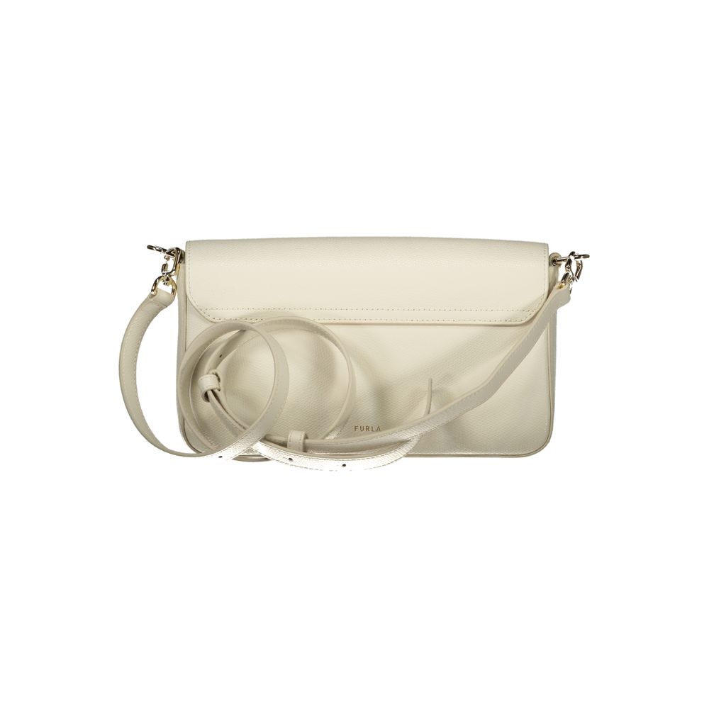 Furla White Leather Women Handbag