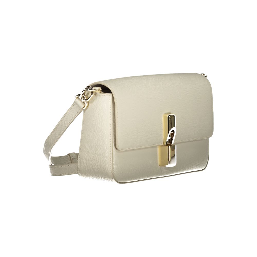 Furla White Leather Women Handbag