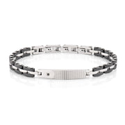 Amen men's steel bracelet with diamonds ACBR1379