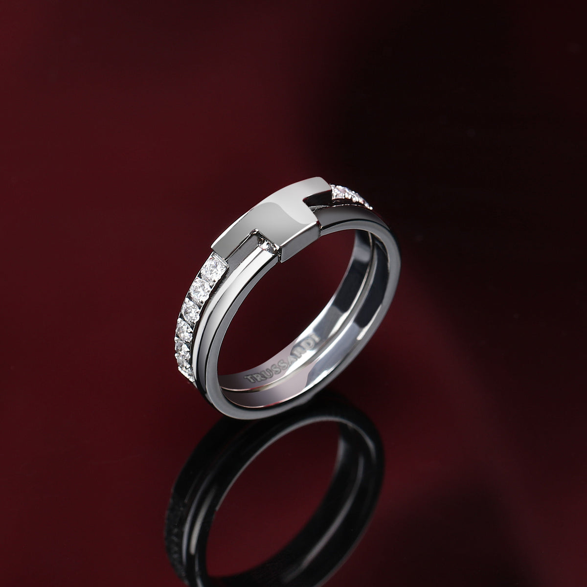 Trussardi Women's Ring T-Logo Tjaxc42012
