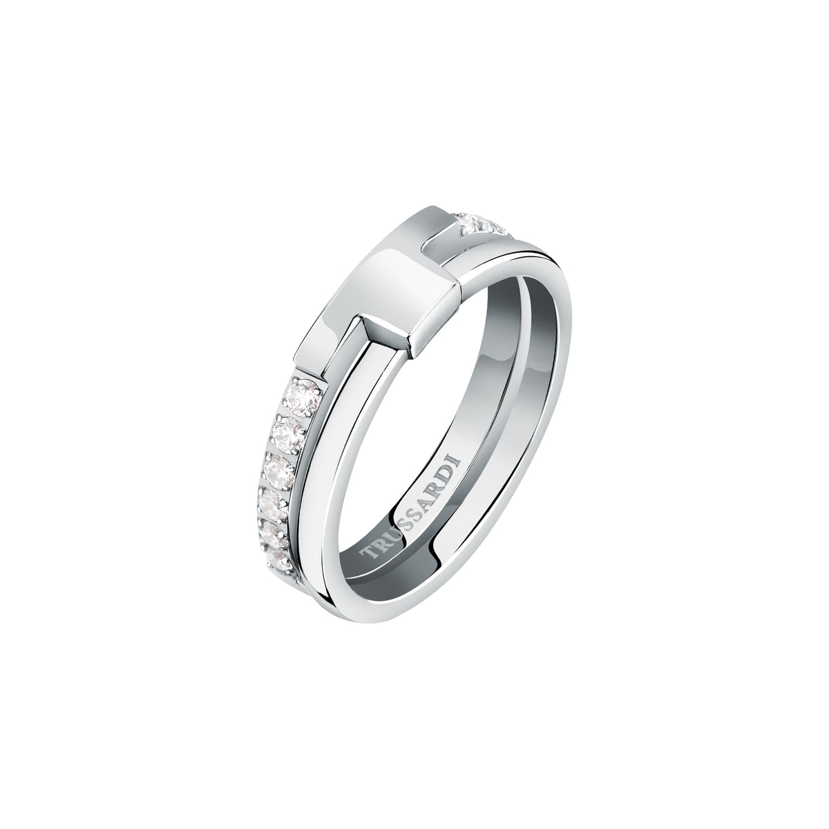Trussardi Women's Ring T-Logo Tjaxc42012