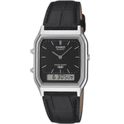 Casio AQ-230EL-1AEF Analog Digital Steel Leather Watch