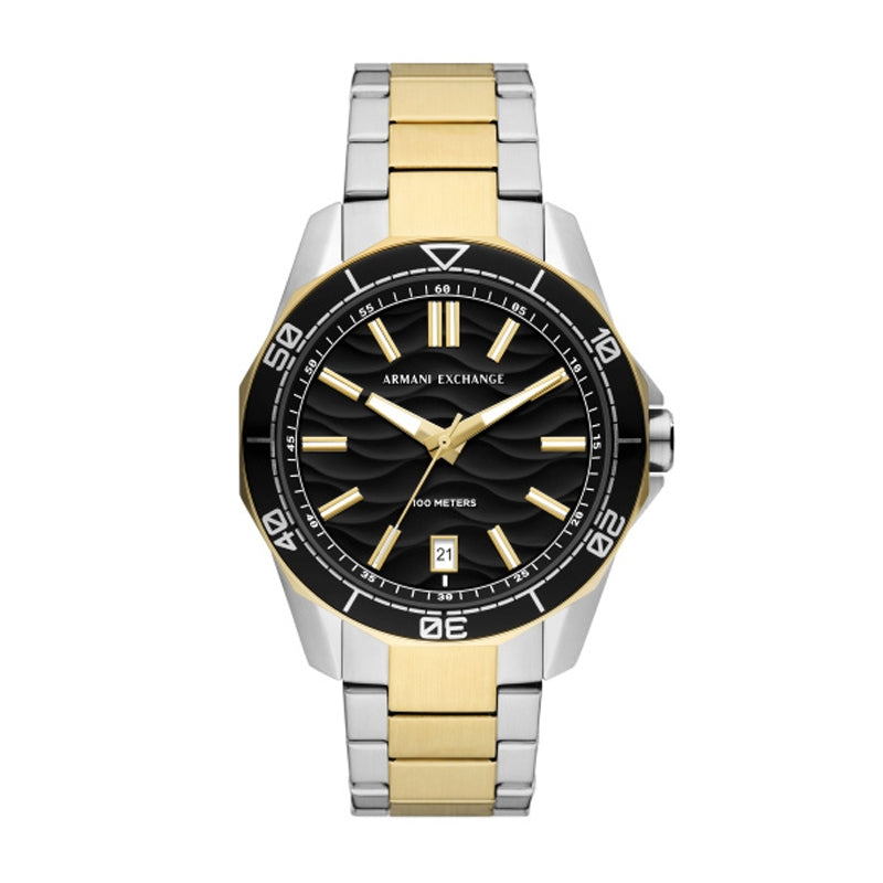 Armani Exchange AX1962 Digital LCD Watch Black Silicone