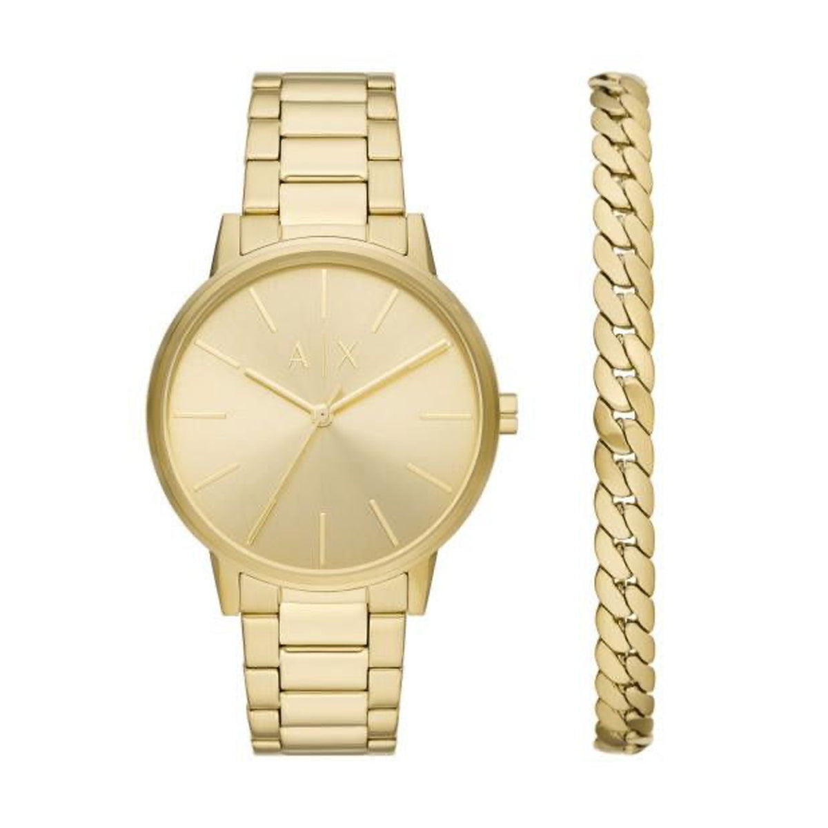 Armani Exchange AX7144SET Watch Gift Set for Men Black