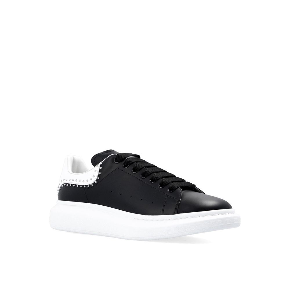 Alexander McQueen Sneakers Chunky Uomo in Pelle Nera